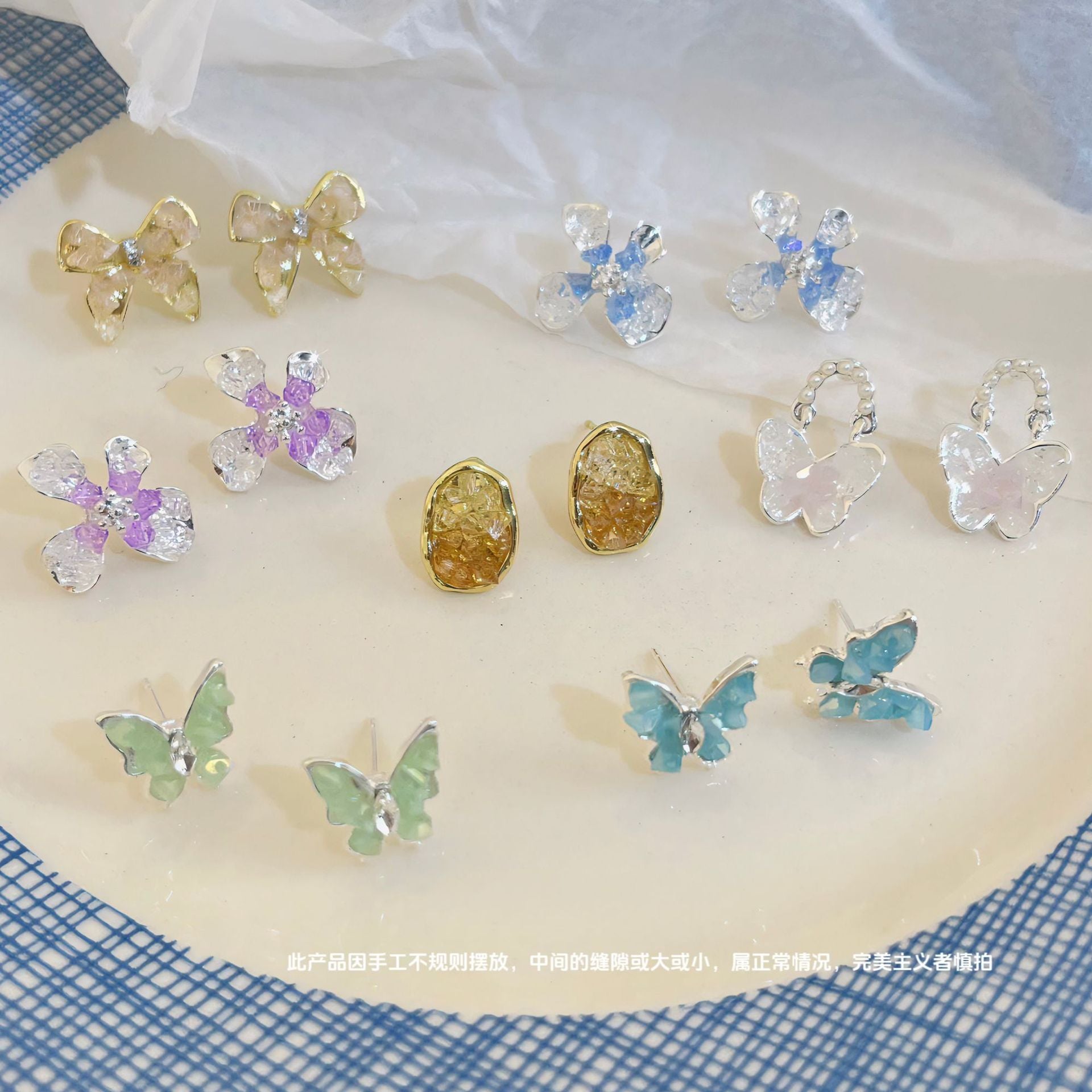 Wholesale 925 Silver Needle Ice Crystal Diamond Stud Earrings